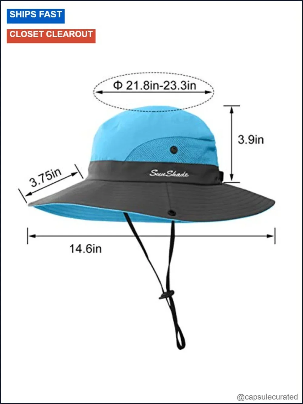 6 Pack Women's Ponytail Sun Hat Wide Brim UPF 50+ Packable Foldable Beach Hat